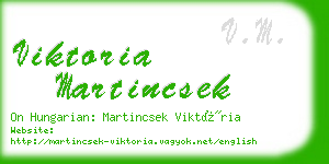 viktoria martincsek business card